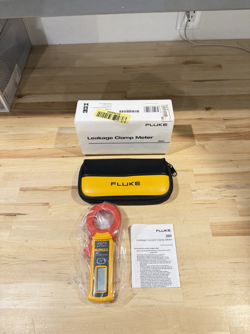 FLUKE 360 AC LEAKAGE CURRENT CLAMP METER TESTED RARE