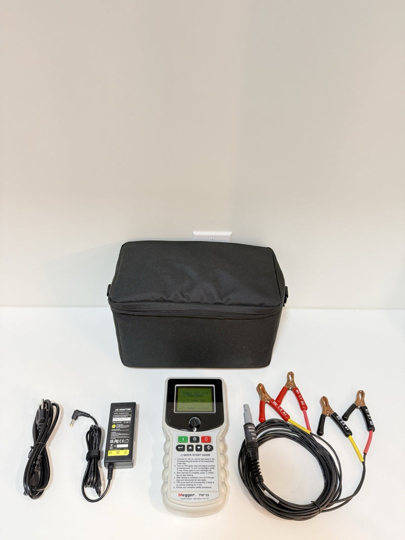 MEGGER TTR-25 SINGLE & THREE PHASE TRANSFORMER TURN-RATIO TEST