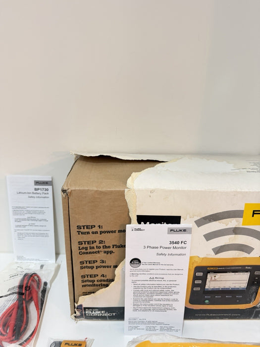 FLUKE 3540 FC 3-PHASE POWER MONITOR KIT (NEW FACTORY SEALED) FREE SHIPPING