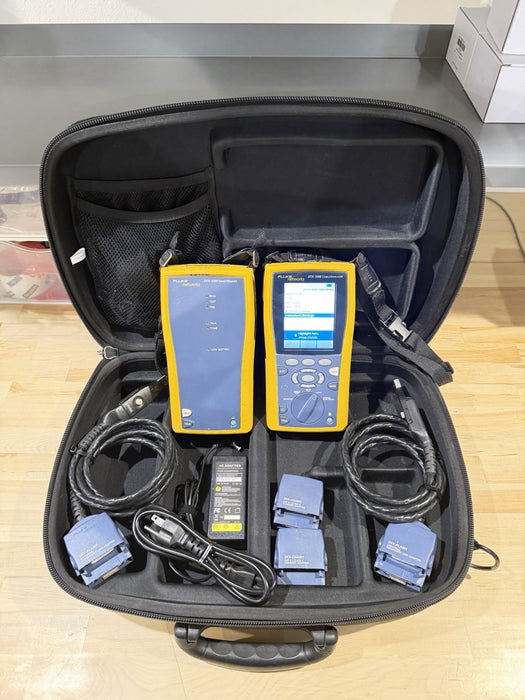 FLUKE DTX-1200 CABLE ANALYZER KIT W ACCESSORIES (TESTED) SHIPS FREE