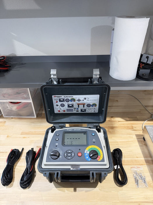 MEGGER DLRO10HDX 10A DIGITAL LOW RESISTANCE OHMMETER W/LEADS - SHIPS FAST