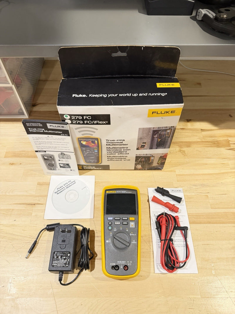 FLUKE 279 FC TRUE-RMS THERMAL MULTIMETER KIT (SHIPS FAST) FREE SHIPPING - NEW