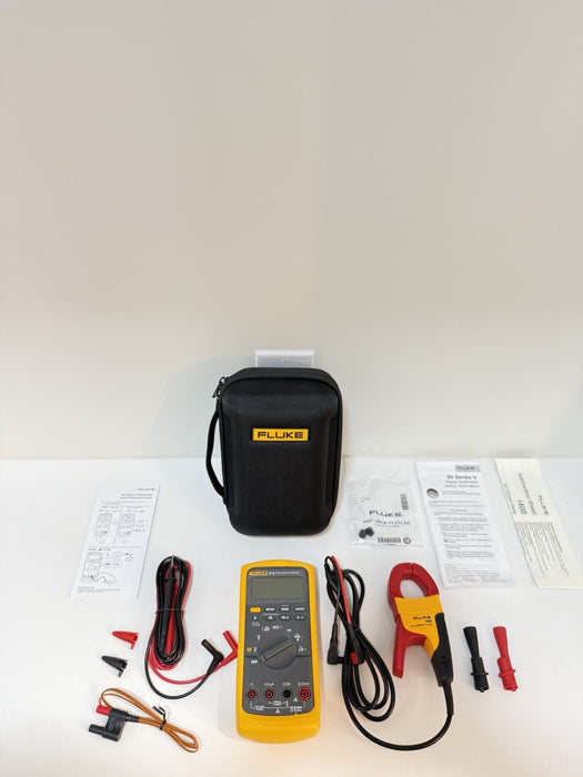 FLUKE 87 V MULTIMETER COMBI KIT W/ i400 CLAMP & LEADS - SHIPS FAST (NEW)