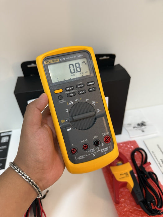 FLUKE 87 V MULTIMETER COMBI KIT IMSK WITH I400 CLAMP & LEADS NEW SEALED