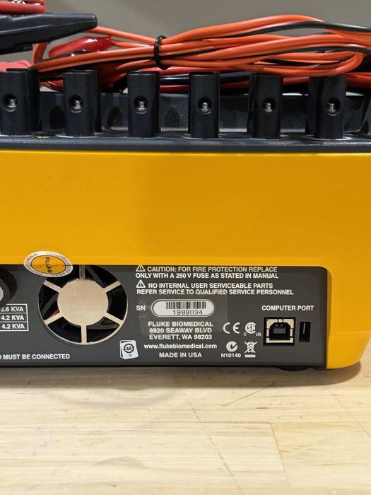 FLUKE ESA620 230V BIOMEDICAL ELECTRICAL SAFETY ANALYZER WITH LEADS & CHARGER