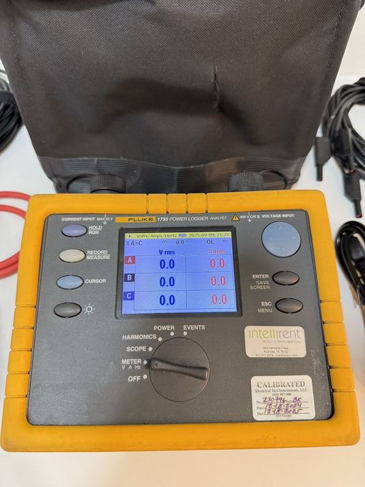 FLUKE 1735 THREE-PHASE POWER LOGGER (CALIBRATED 2025) SHIPS FAST - TESTED