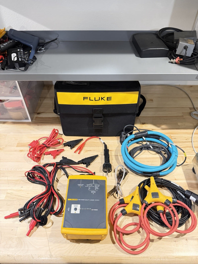 FLUKE 1744 POWER QUALITY LOGGER 3 PHASE PQA MEMOBOX (TESTED) FREE SHIPPING