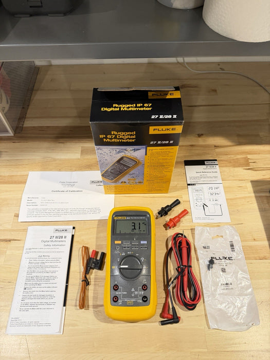 FLUKE 28 II TRUE RMS MULTIMETER (NEW FACTORY SEALED) CALIBRATED 2026 -SHIPS FAST
