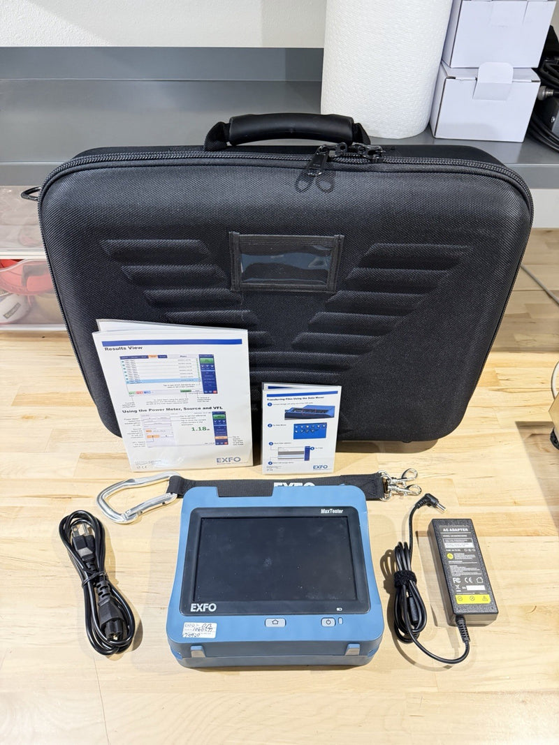 EXFO MAXTESTER SERIES MAX 945-ICERT-Q1-EA-EI OLTS QUAD TESTED
