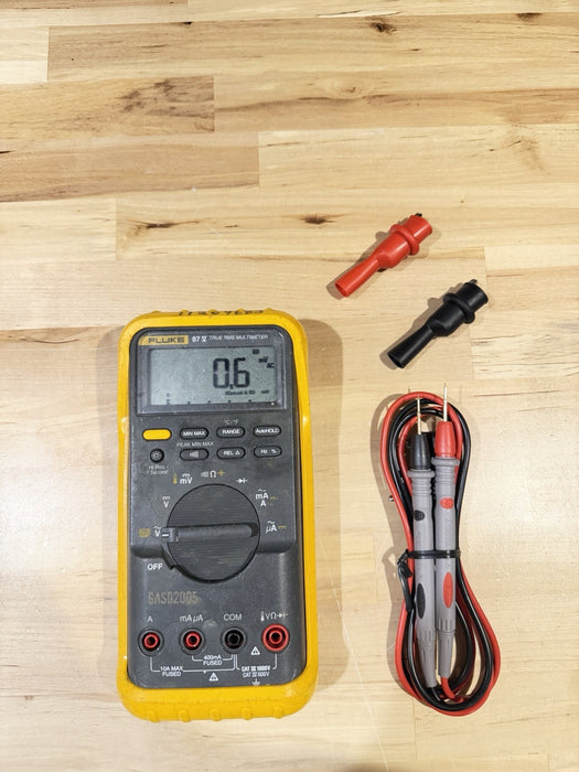 FLUKE 87V TRUE RMS MULTIMETER W/ LEADS - TESTED (SHIPS FAST)