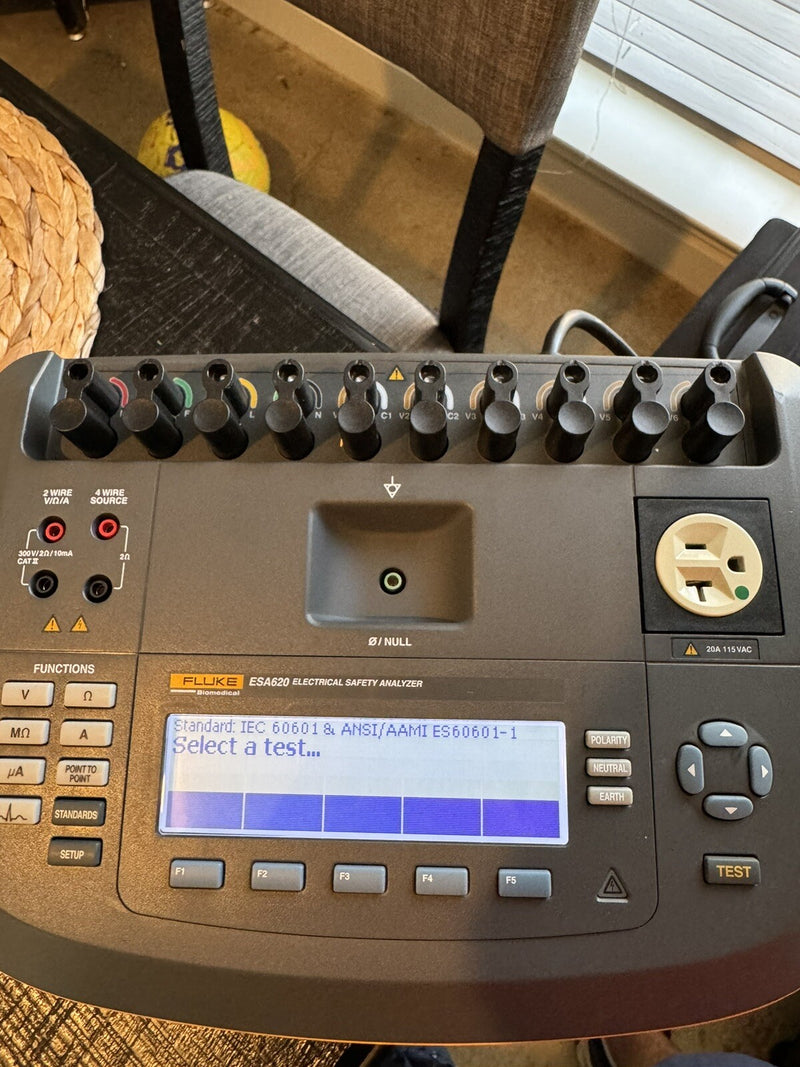 FLUKE ESA620 ELECTRICAL SAFETY ANALYZER CALIBRATED 2024