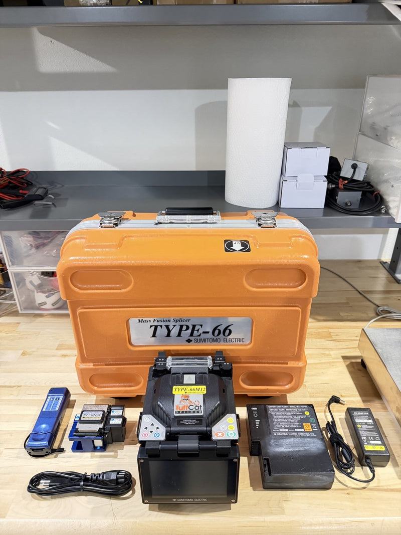 SUMITOMO ELECTRIC TYPE-66 TUFFCAT FUSION SPLICER WITH FC-6RM CLEAVER