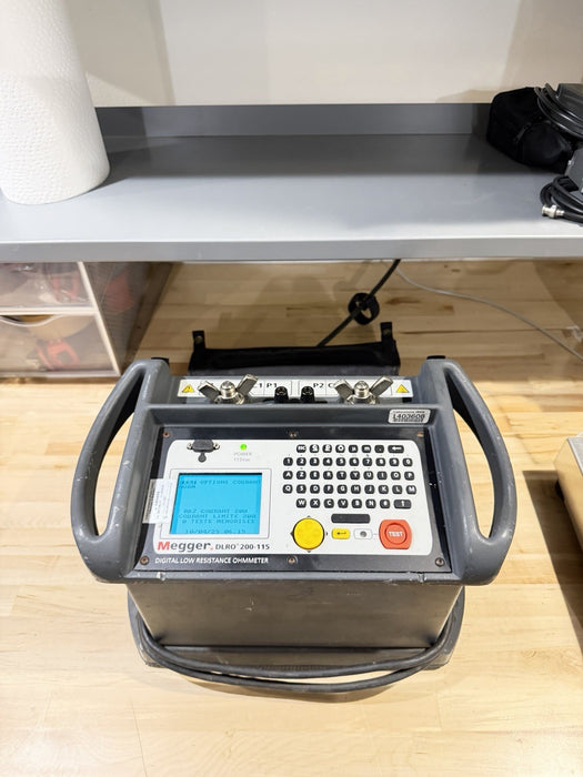 MEGGER DLRO 200-115 DIGITAL LOW RESISTANCE OHMMETER TESTED