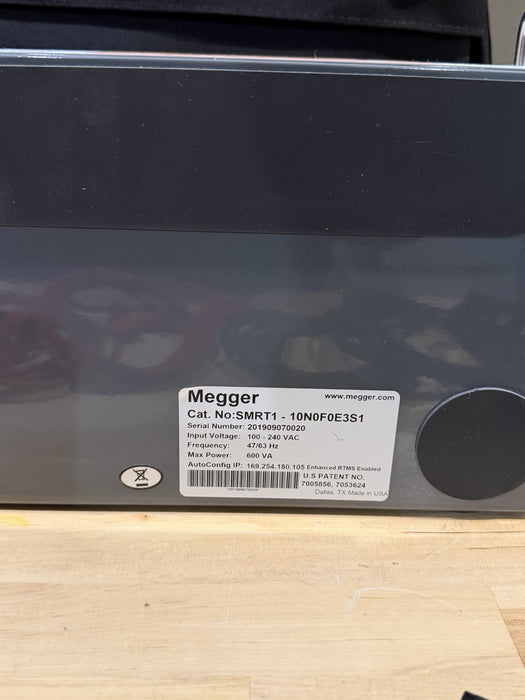MEGGER SMRT 1 SMART PROTECTIVE RELAY TEST SYSTEM (CALIBRATED 2026) W/ CABLES