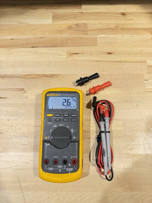 FLUKE 87V TRUE RMS MULTIMETER WITH LEADS TESTED