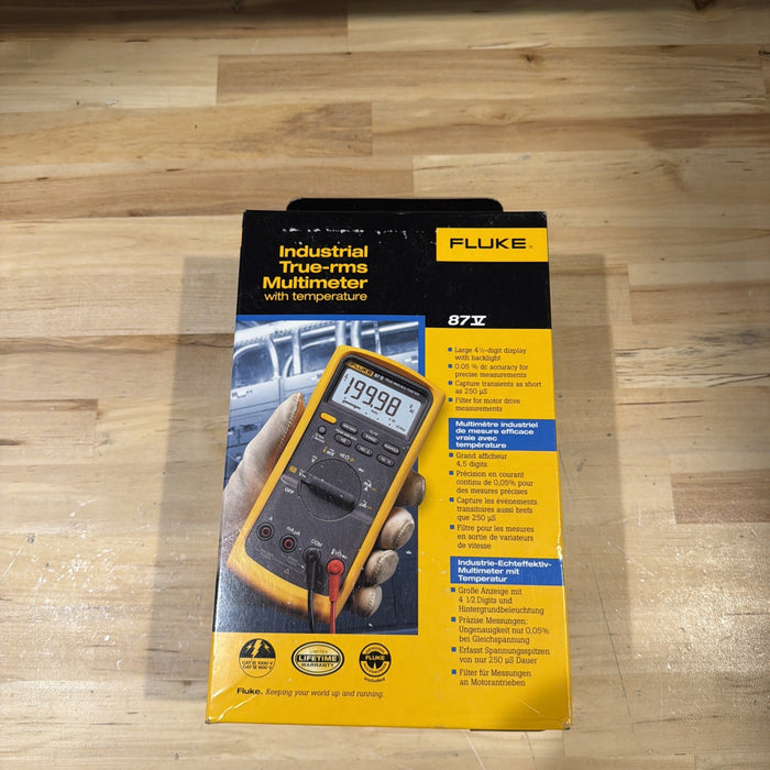 FLUKE 87V TRUE RMS MULTIMETER WITH LEADS