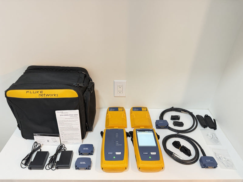 FLUKE NETWORKS DSX-5000 VERSIV CAT6 CAT6A LAN CABLE CERTIFIBER TESTER DSX 5000