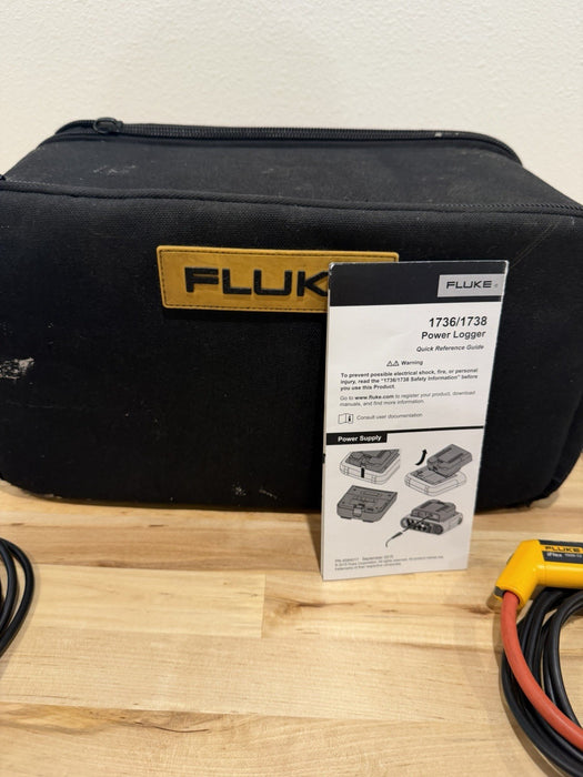 FLUKE 1736 POWER LOGGER WITH ACCESSORIES TESTED