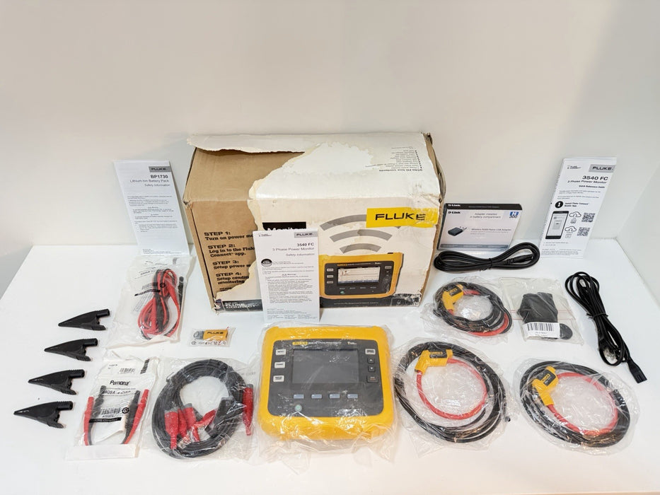 FLUKE 3540 FC 3-PHASE POWER MONITOR KIT (NEW FACTORY SEALED) FREE SHIPPING