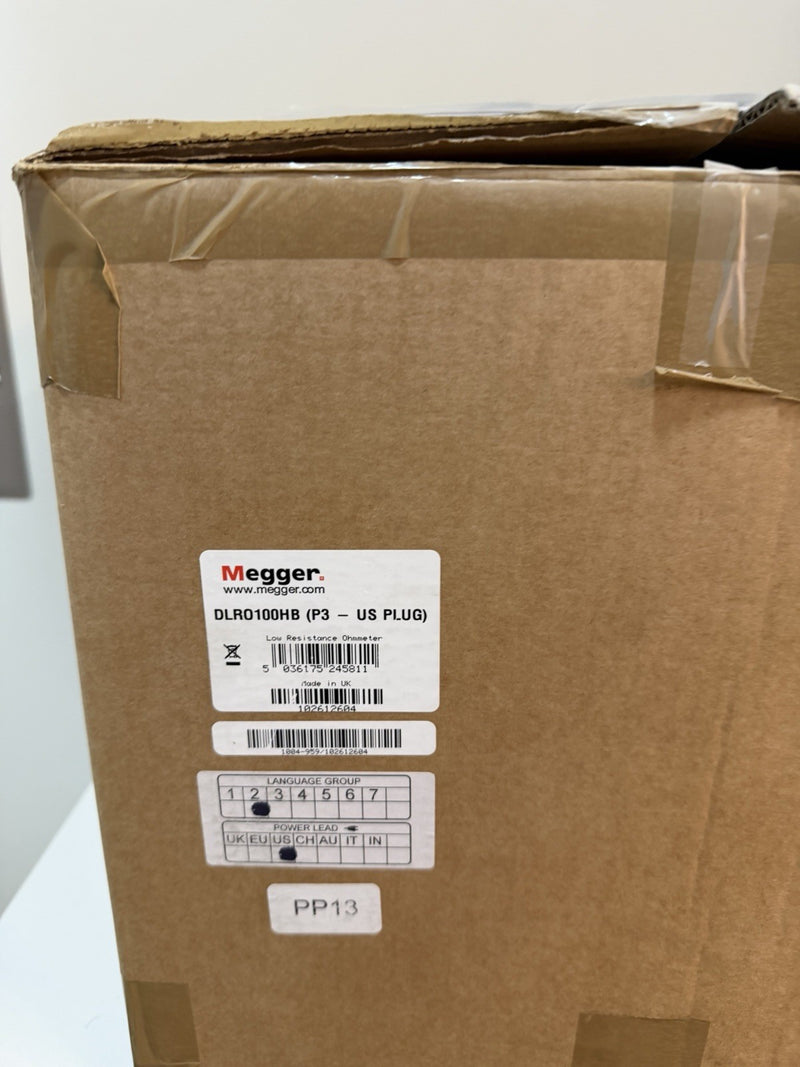 MEGGER DLRO100HB DIGITAL LOW RESISTANCE OHMMETER CALIBRATED 2025