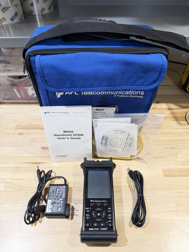 AFL NOYES M200 OTDR SM 1310/1550 WITH ACCESSORIES FOR PARTS