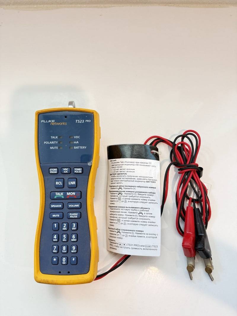 FLUKE NETWORKS TS23 PRO TEST SET TESTED