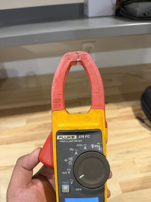 FLUKE 376FC WIRELESS TRUE RMS AC/DC CLAMP METER WITH LEADS