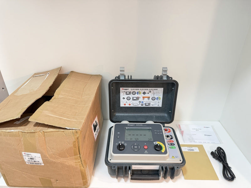 MEGGER DLRO100EB DIGITAL LOW RESISTANCE OHMMETER (NEW FACTORY SEALED) CAL 2026
