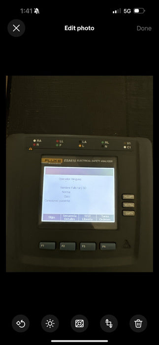 FLUKE ESA615 EU 230V ELECTRICAL SAFETY ANALYZER W/ ACCESSORIES - FREE SHIPPING