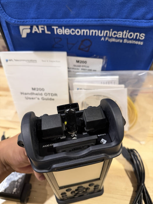 AFL NOYES M200 OTDR SM 1310/1550 W/ ACCESSORIES- PARTS ONLY (FOR PARTS)