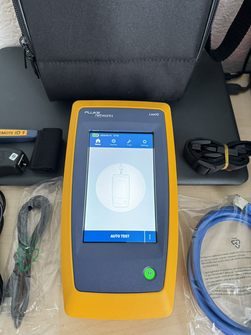 FLUKE NETWORKS LIQ-100 LINKIQ CABLE & NETWORK TESTER 10BASE-T REMOTE ID 1