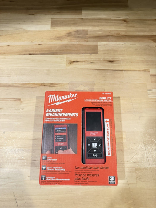 MILWAUKEE 48-22-9803 LASER DISTANCE METER 330 FT