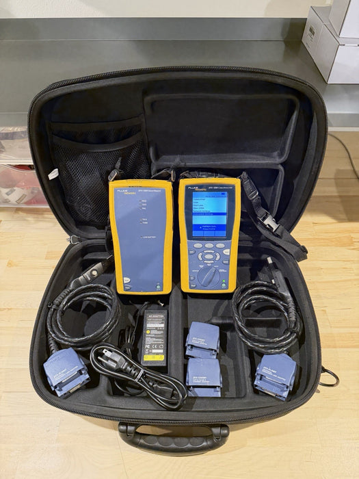 FLUKE DTX-1200 CABLE ANALYZER KIT W ACCESSORIES (TESTED) SHIPS FREE