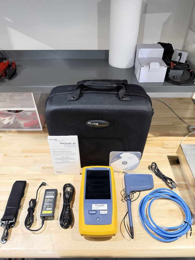 FLUKE NETWORKS VERSIV TFS ONE TOUCH AT NETWORK ASSISTANT KIT TESTED