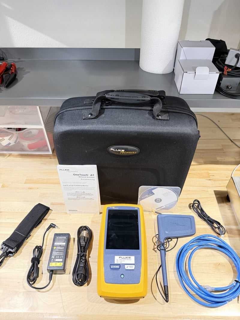 FLUKE NETWORKS VERSIV TFS ONE TOUCH AT NETWORK ASSISTANT KIT TESTED
