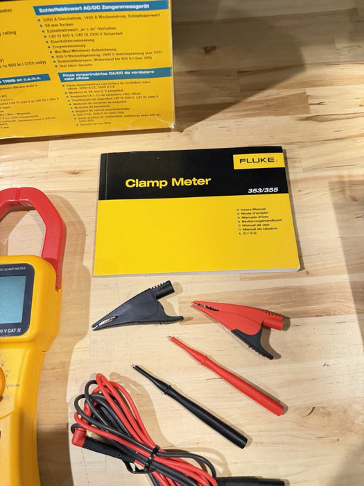 FLUKE 355 AC/DC CLAMP METER 2000A TESTED
