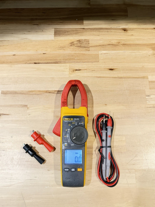 FLUKE 376FC WIRELESS TRUE RMS AC/DC CLAMP METER W/LEADS - SHIPS FAST
