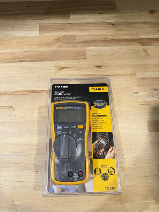 FLUKE 110 PLUS ESSENTIAL MULTIMETER WITH LEADS