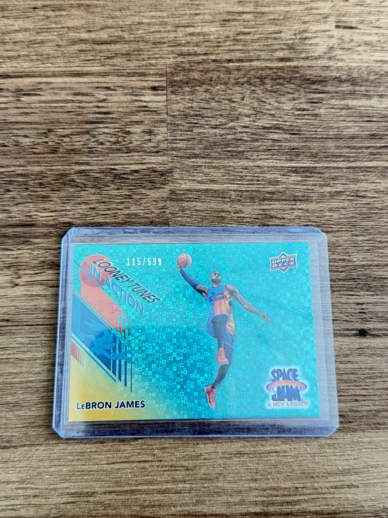 2021 Upper Deck Space Jam Looney Tunes In Action Lebron James #115/599