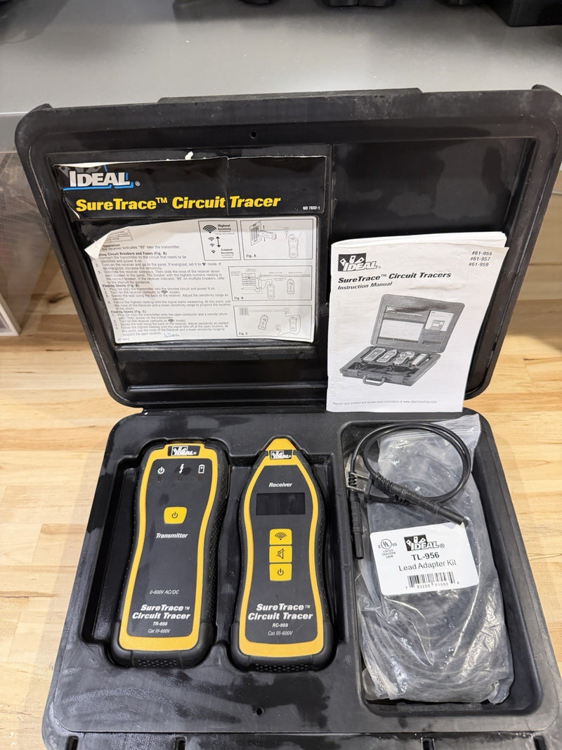 IDEAL 61-957 RC-959 TR-955 SURE-TRACE CIRCUIT TRACER KIT (TESTED) FREE SHIPPING