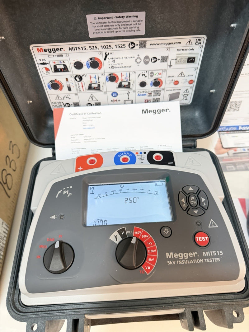 MEGGER MIT515 5KV INSULATION TESTER KIT W/ ACCESSORIES (NEW SEALED) SHIPS FREE