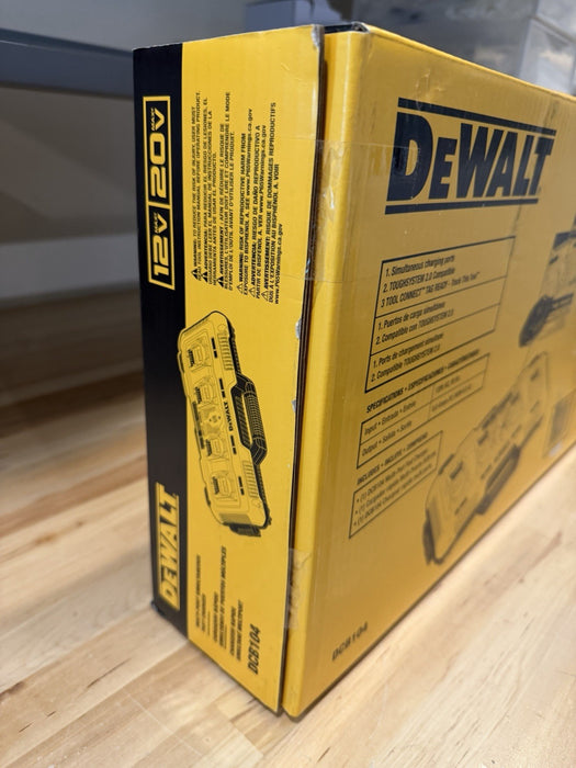 DEWALT DCB104 4 PORT 20V MAX BATTERY CHARGER (NEW FACTORY SEALED)