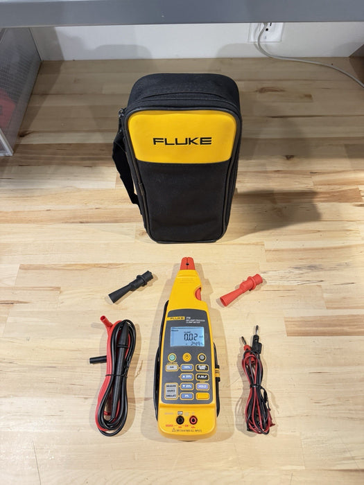 FLUKE 772 MILLIAMP PROCESS CLAMP WITH LEADS & CLIPS TESTED