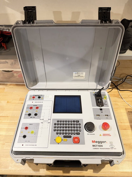 MEGGER MCT1600 CURRENT TRANSFORMER TEST SET FOR PARTS