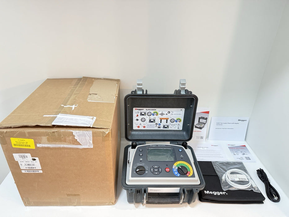 MEGGER DLRO10HDX DIGITAL LOW RESISTANCE OHMMETER NEW SEALEDCAL 2024