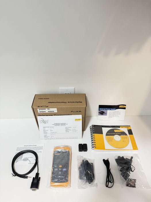 FLUKE 1524 REFERENCE THERMOMETER WITH PROBE & BAG TESTED