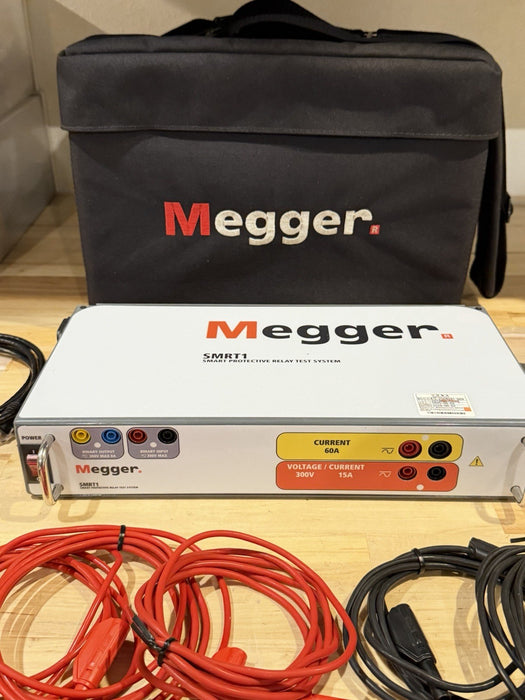 MEGGER SMRT 1 SMART PROTECTIVE RELAY TEST SYSTEM (CALIBRATED 2026) W/ CABLES