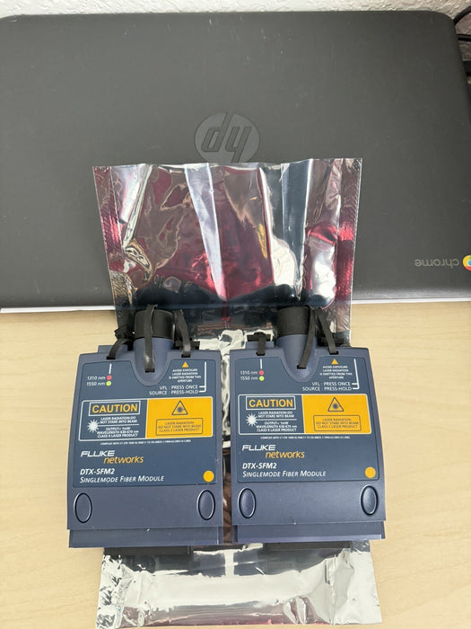 FLUKE NETWORKS DTX-SFM2 SM FIBER MODULES FOR DTX 1200 DTX-1800 DTX SFM2 SET OF 2