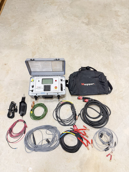 MEGGER THREE-PHASE TTR 550503 TRANSFORMER TURN-RATIO TESTER W/ CABLES (TESTED)