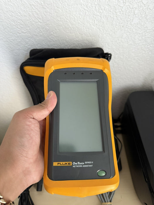 FLUKE ONETOUCH SERIES II NETWORK ASSISTANT ANALYZER WCASE & CABLES